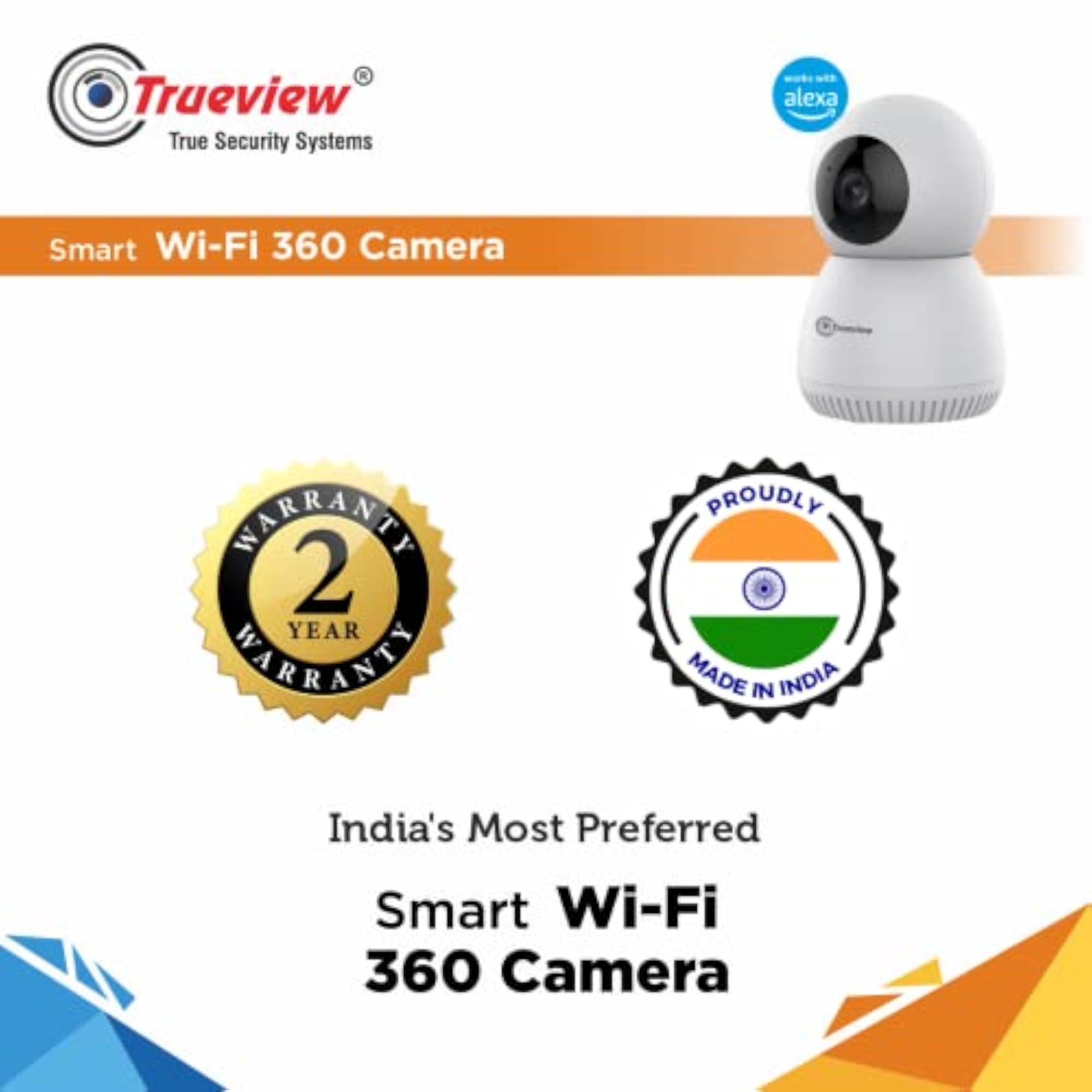 3MP WiFi Robot Security Camera with Night Vision